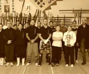 Sifu Peter Frömke mit Turnierteam auf der Deutschen Seven Star Mantis Meisterschaft